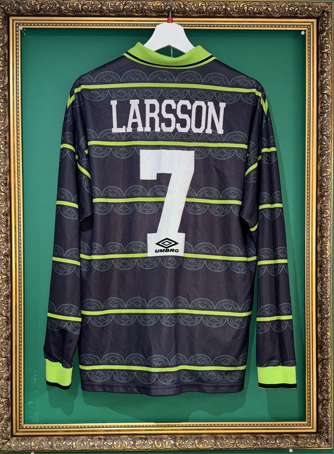 Celtic 1998/99 away medium Larsson 7 ls