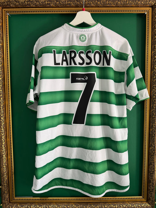 Celtic 2003/04 home shirt large Larsson 7