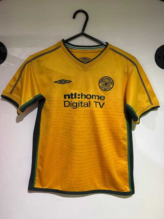 Celtic 2002/03 away shirt kids 6-7 years