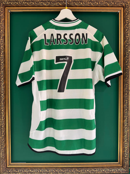 Celtic 2001/03 home shirt medium Larsson 7