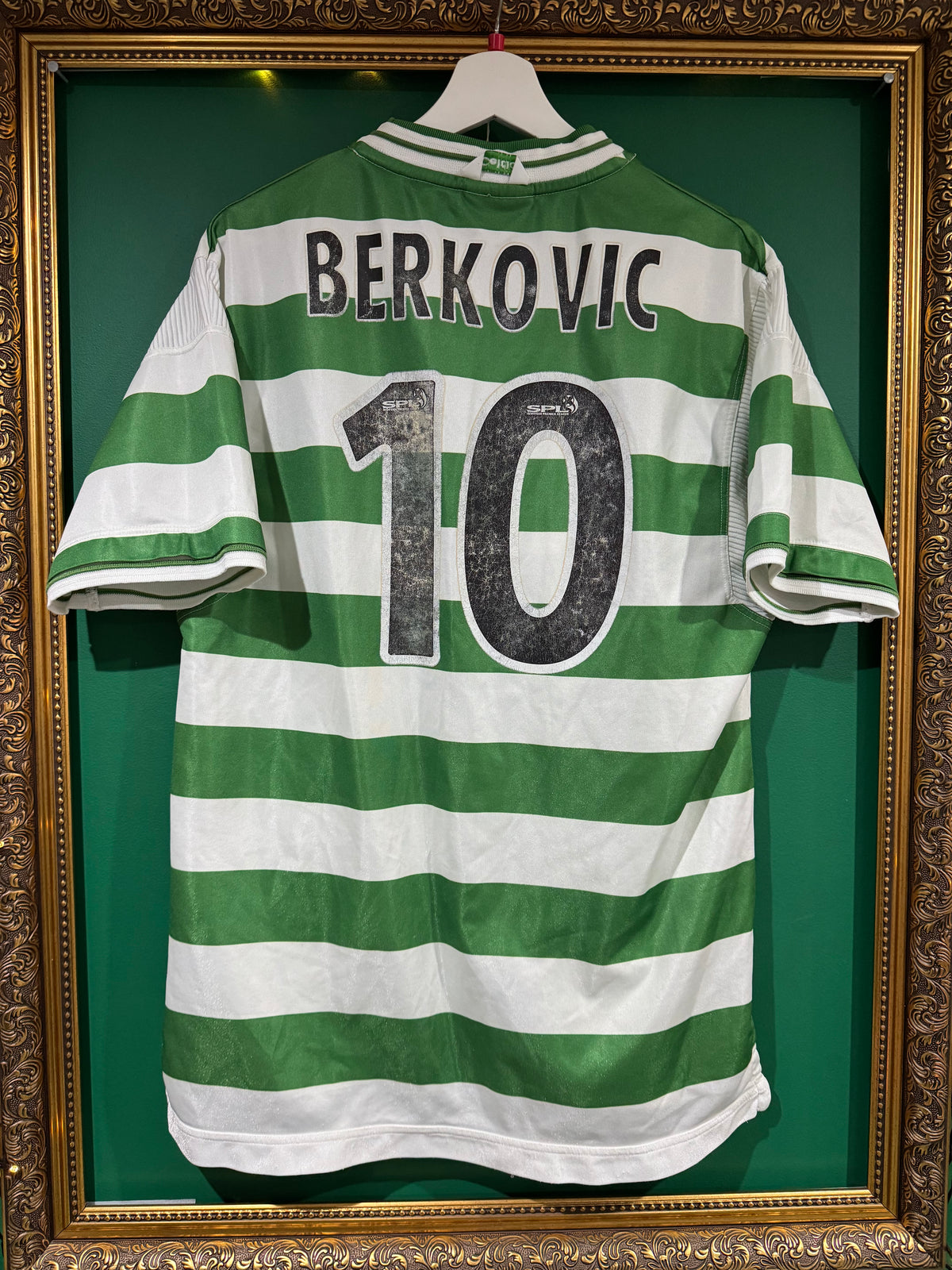 Celtic 1999/01 home shirt large Berkovic 10