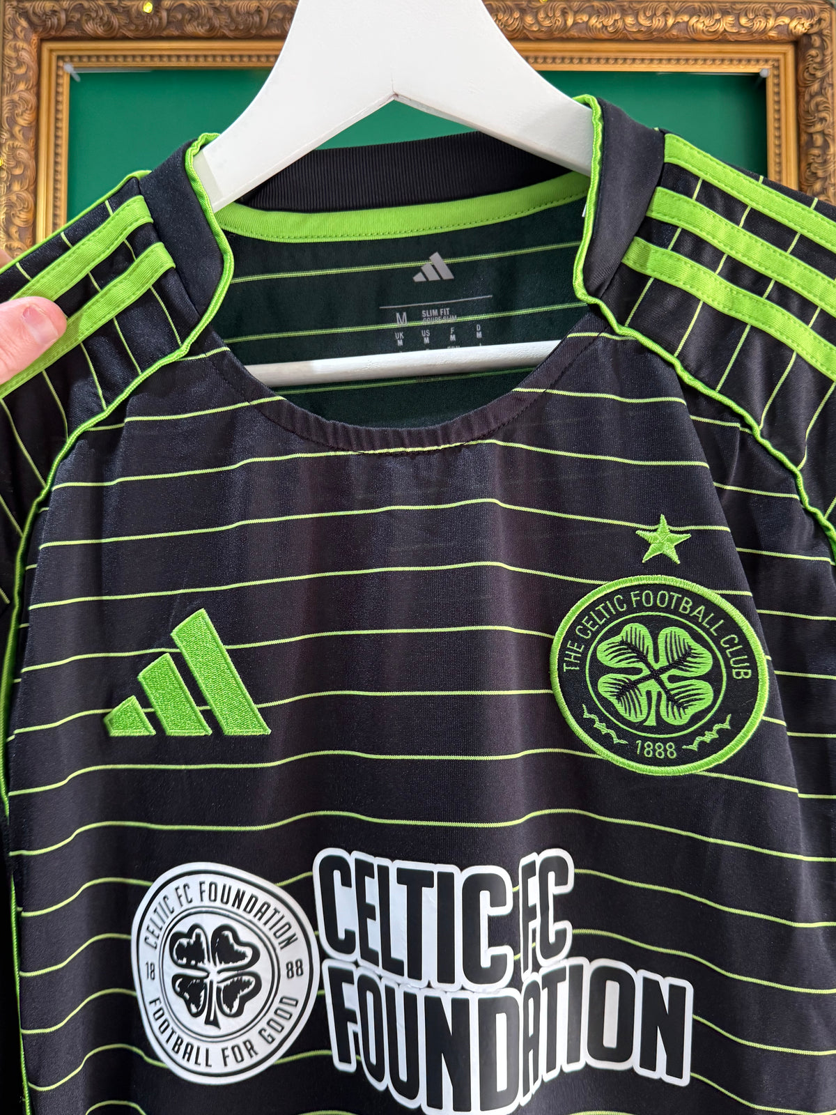Celtic 2025/26 away pre season matchshirt 15 (Holm) medium