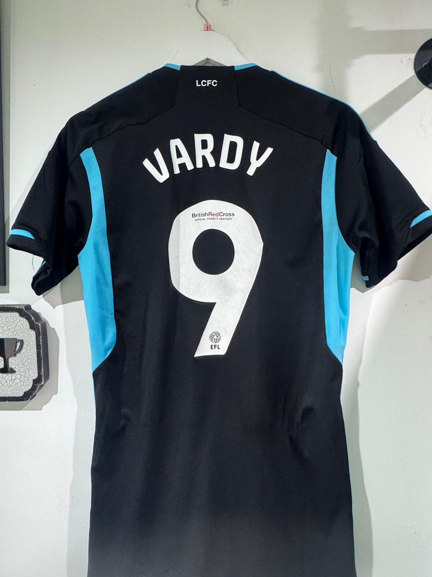 Leicester city 2023/24 away shirt Vardy 9 small