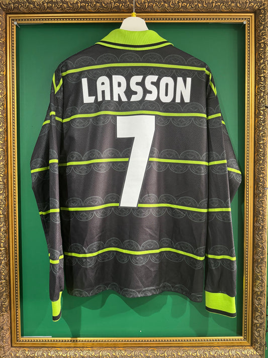 Celtic 1998/99 away shirt small ls Larsson