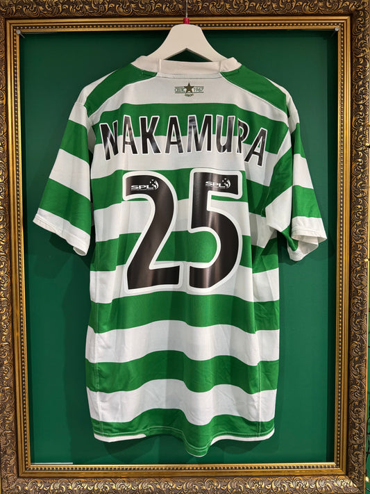 Celtic 2007/08 home shirt large Nakamura 25