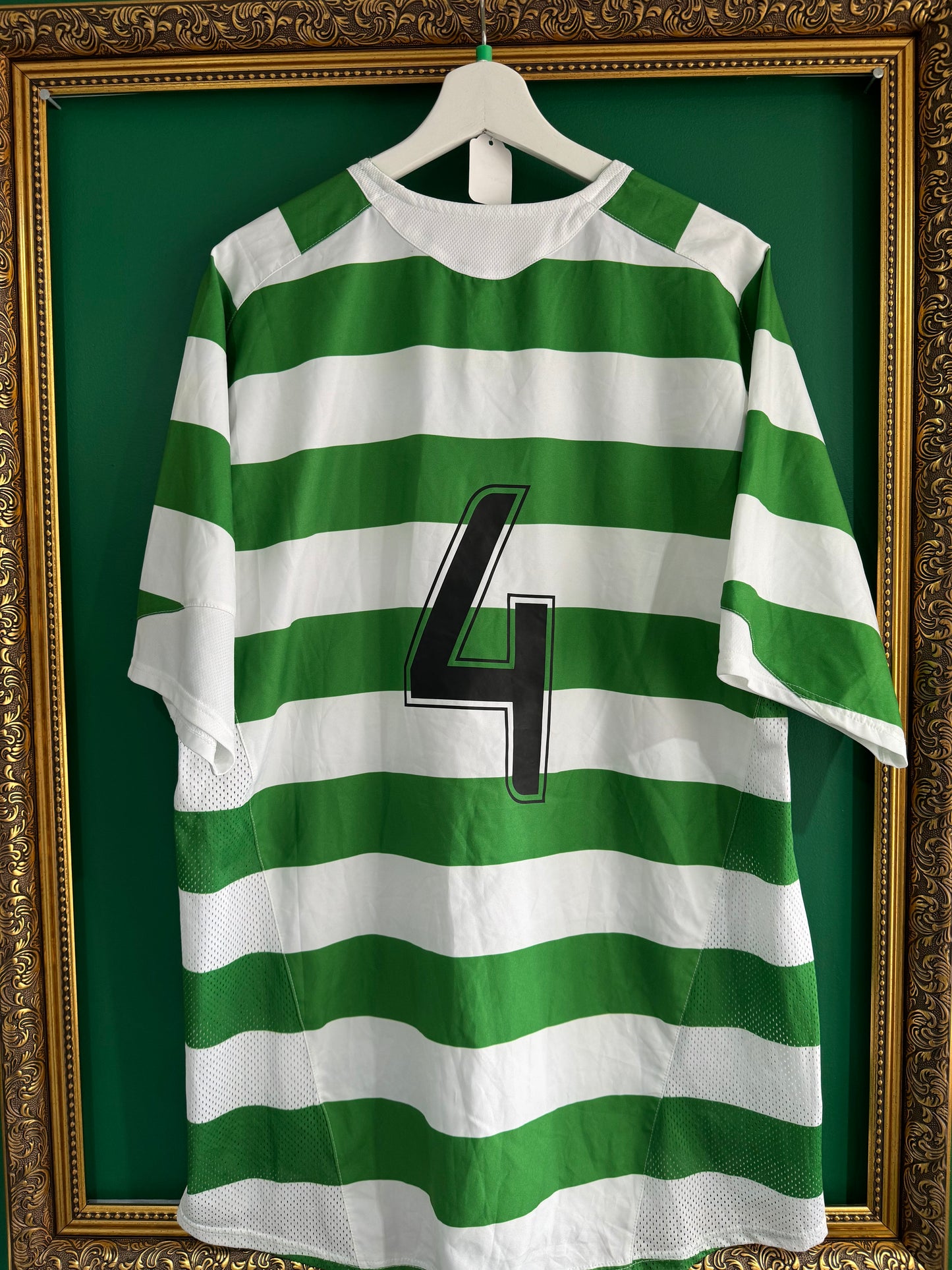 Celtic 2006/07 home match prepared / matchworn player issued shirt Virgo 4 x-large