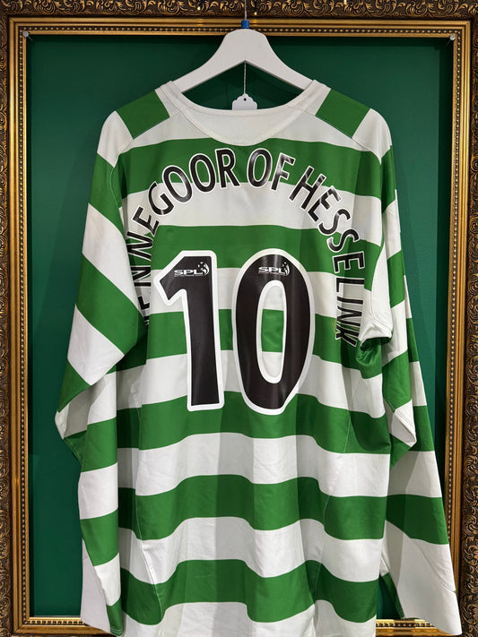 Celtic 2006/07 home xxlarge Vennegoor of Hesselink 10 ls