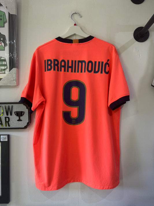 Barcelona 2009/10 away shirt large Ibrahimovic 9