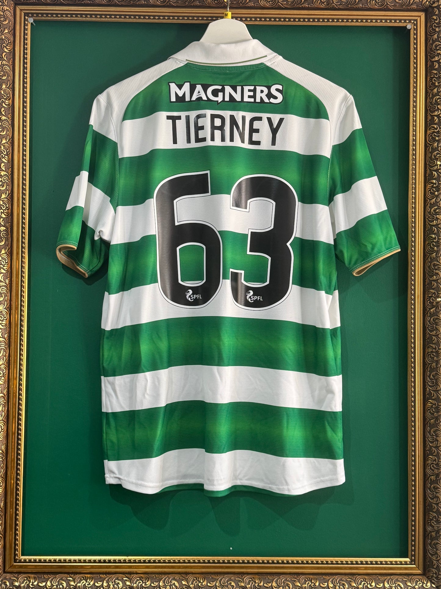 Celtic 2016/17 home shirt medium Tierney 63