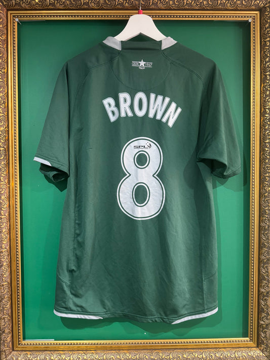 Celtic 2007/08 away shirt large Brown 8