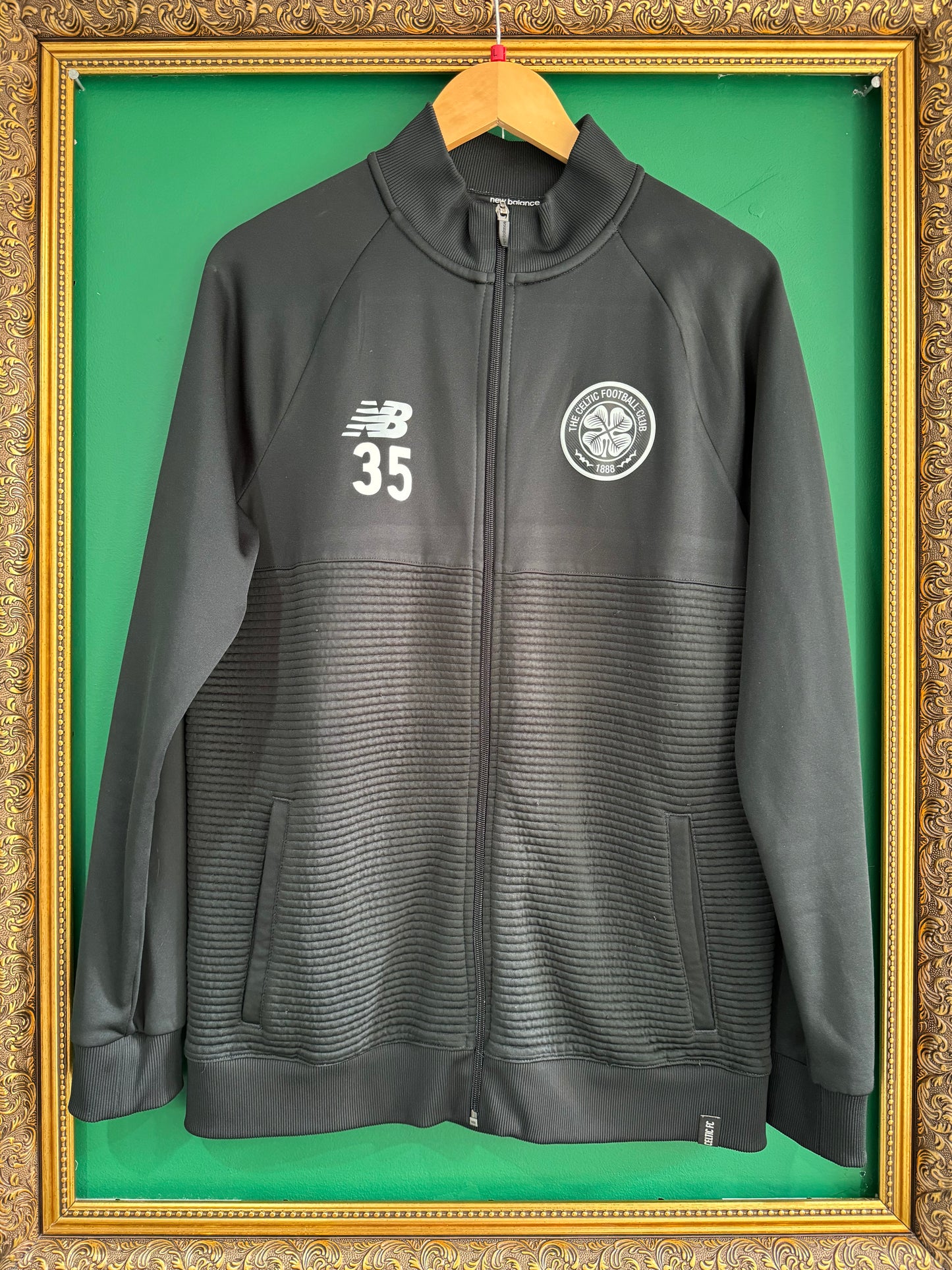 Player issue worn walkout zip jacket Kristoffer Ajer 35