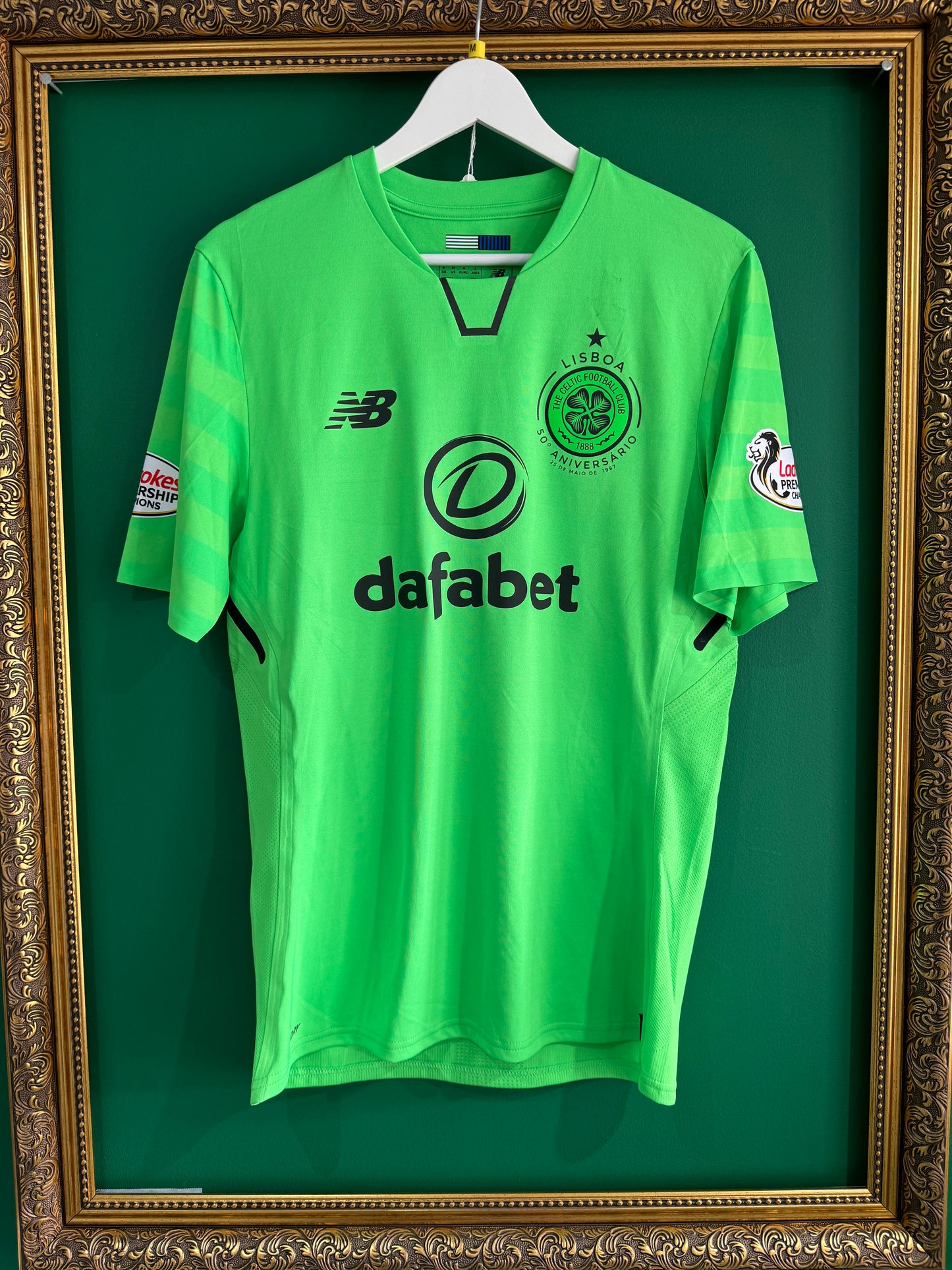 Celtic 2017/18 third medium Benyu 26 player issue match prepared shirt