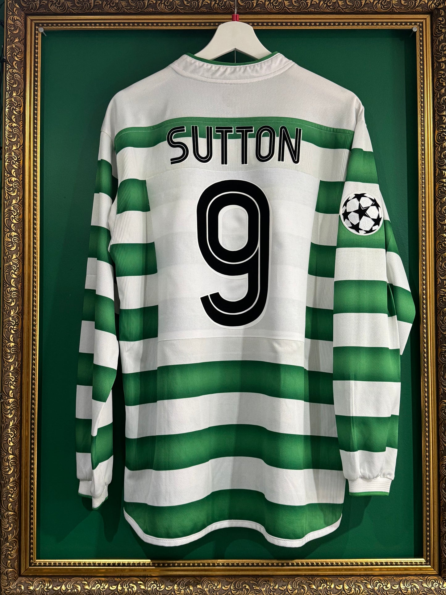 Celtic 2003/04 home shirt large ls Sutton 9 9/10
