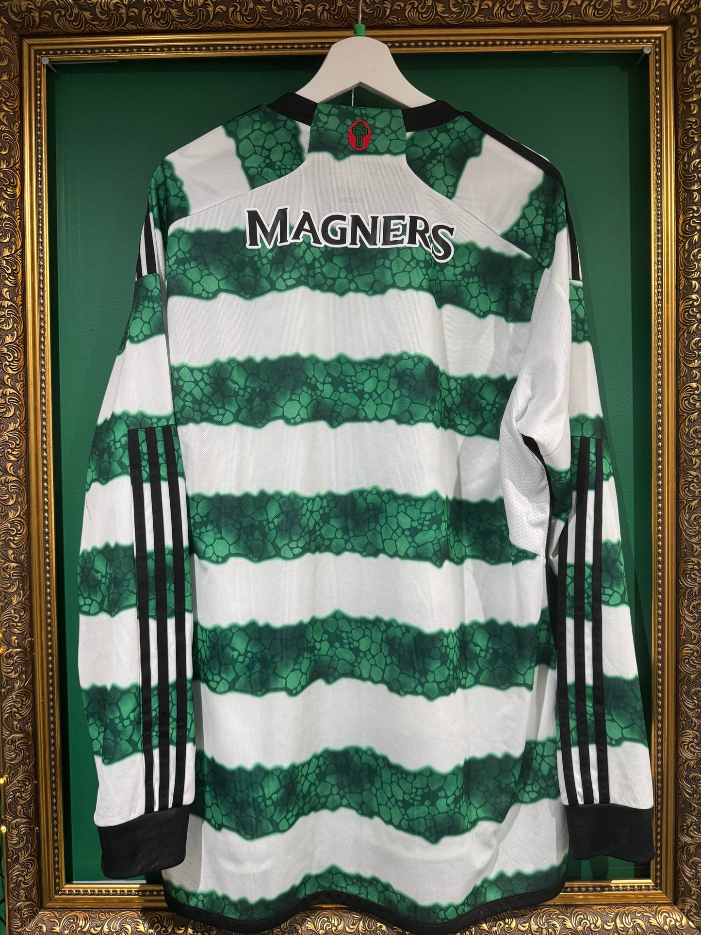 Celtic 2023/24 home shirt xlarge ls signed