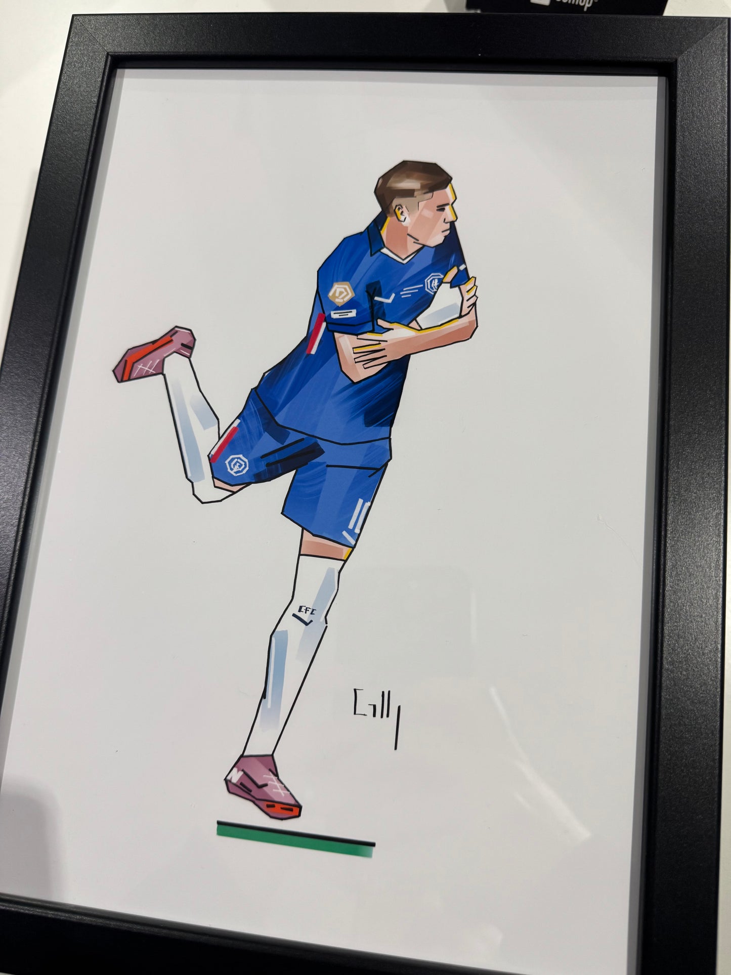 Hand drawn icon player prints