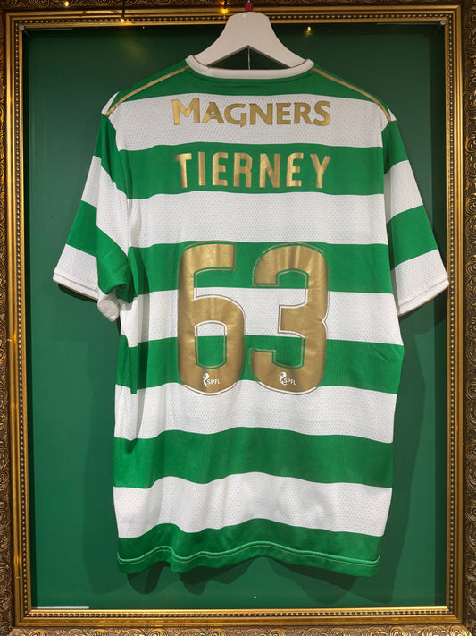 Celtic 2017/18 home shirt large  Tierney 63