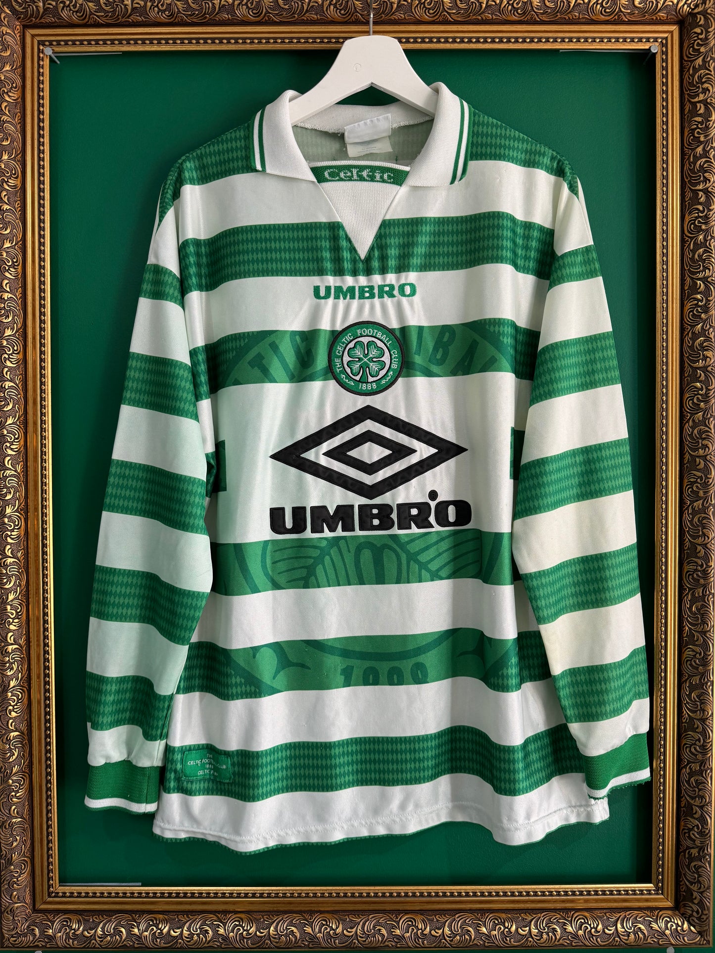 Celtic 1997/99 home large ls Larsson 7