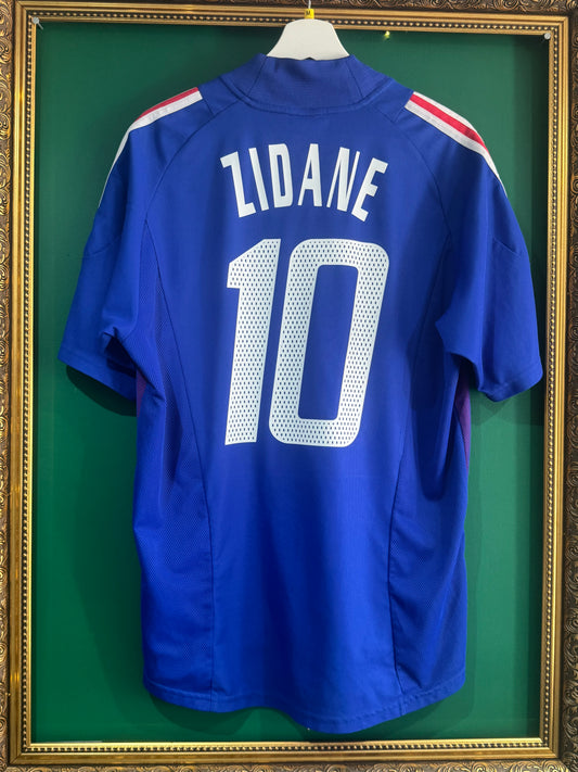 France 2002 home shirt medium Zidane 10