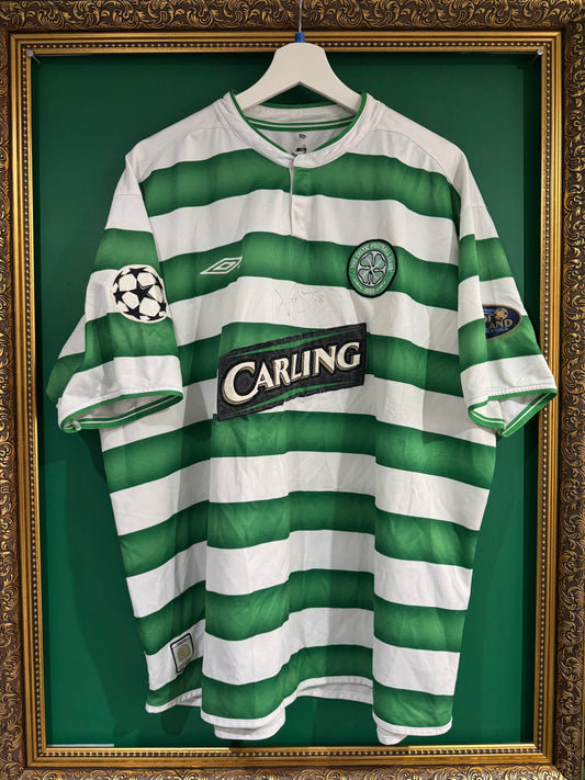 Celtic 2003/04 home shirt xxl Neil Lennon signed