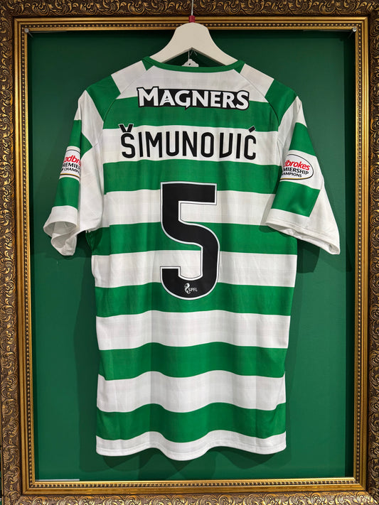 Celtic 2018/19 home medium Simunovic 5 matchworn