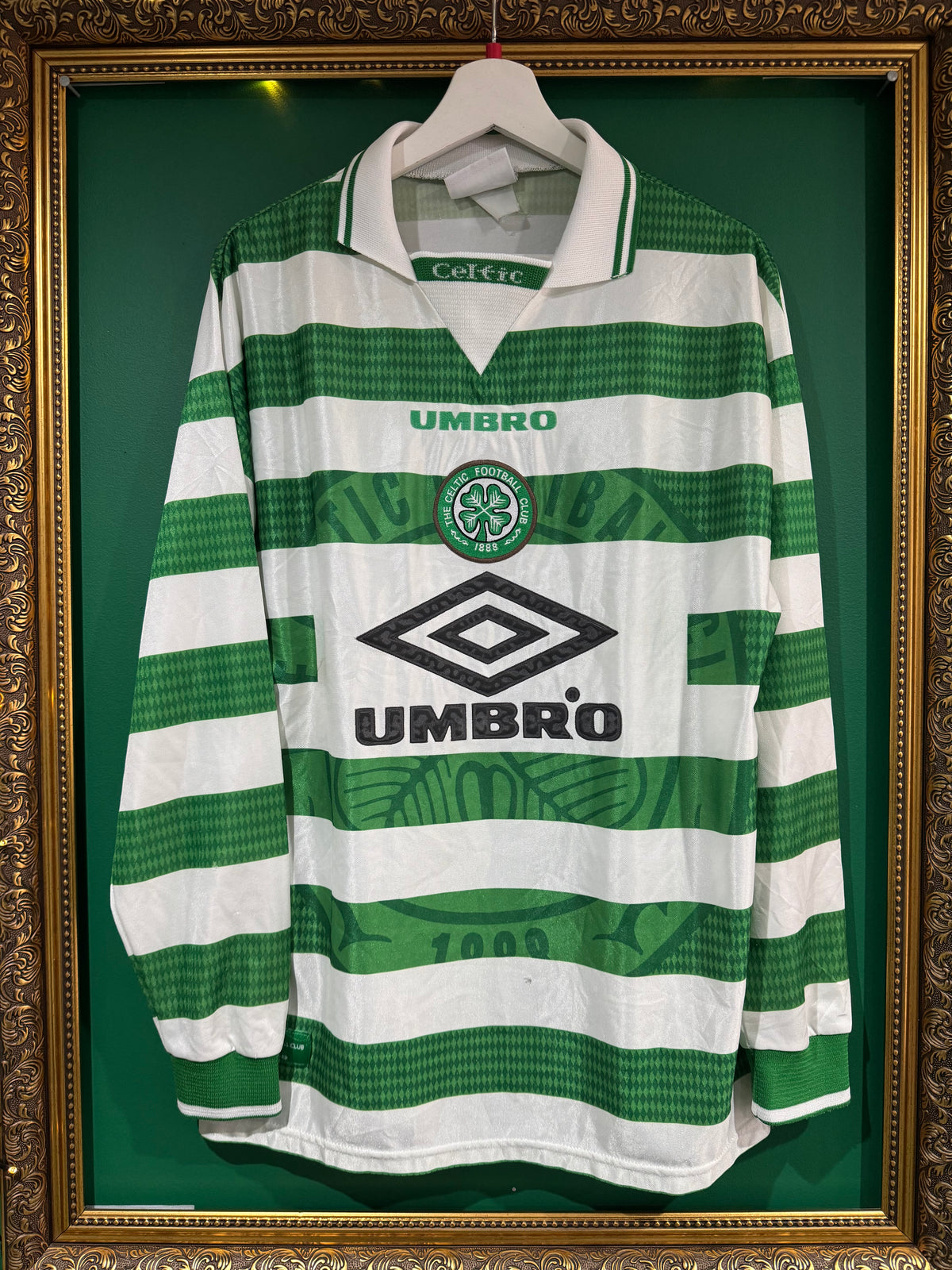 Celtic 1997/99 home shirt large ls