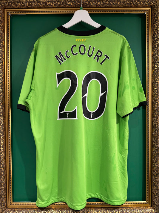 Celtic 2010/11 away shirt xlarge McCourt 20