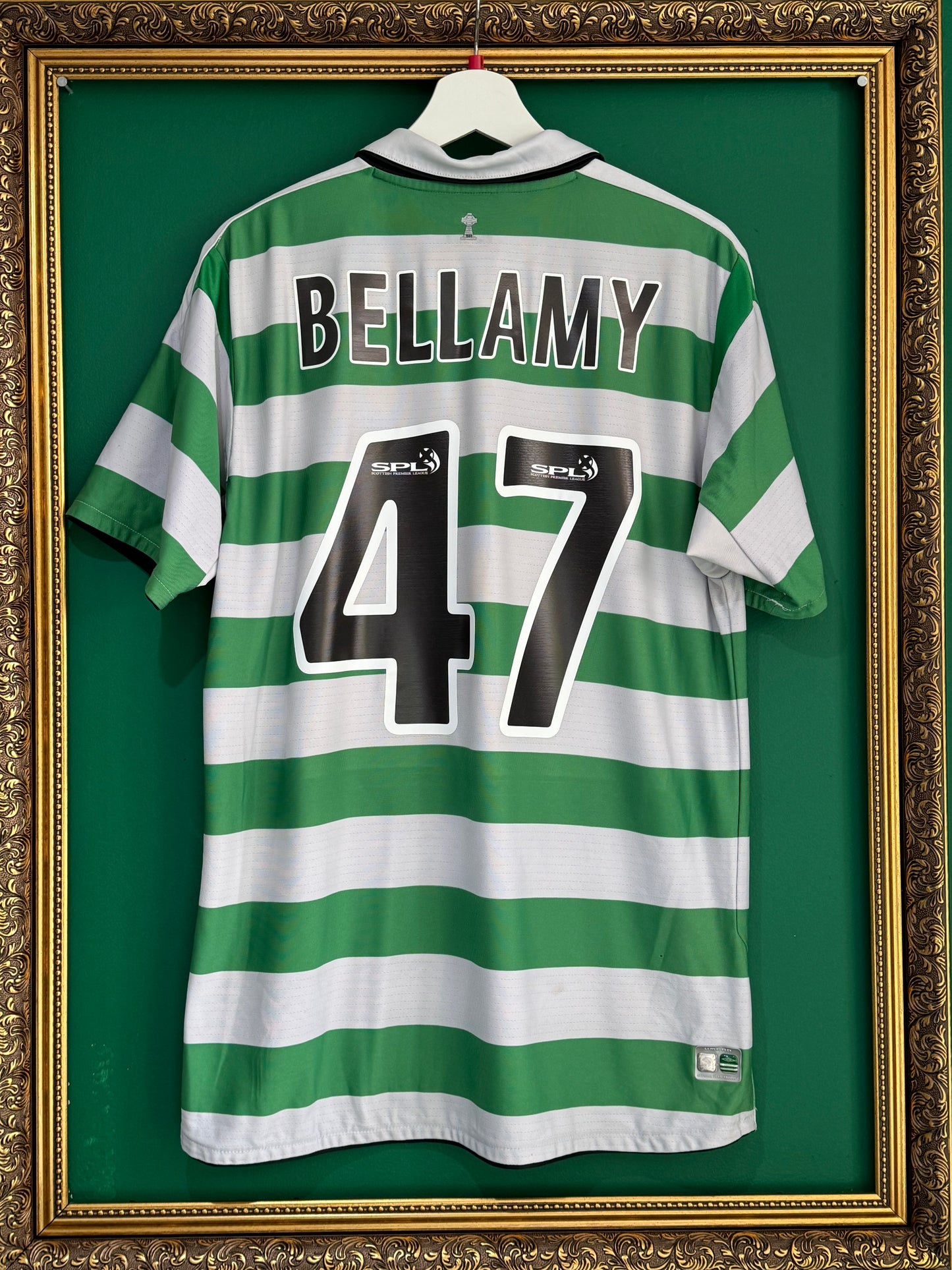 Celtic 2004/05 home large Bellamy 47