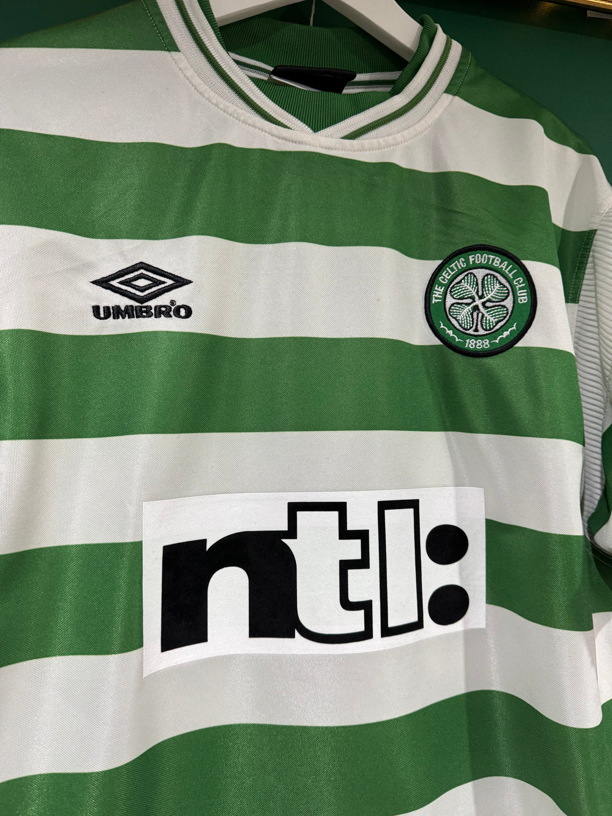 Celtic 1999/01 home shirt large Berkovic 10