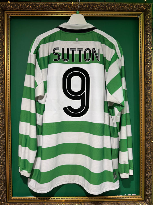 Celtic 2004/05 home ls xlarge Sutton 9