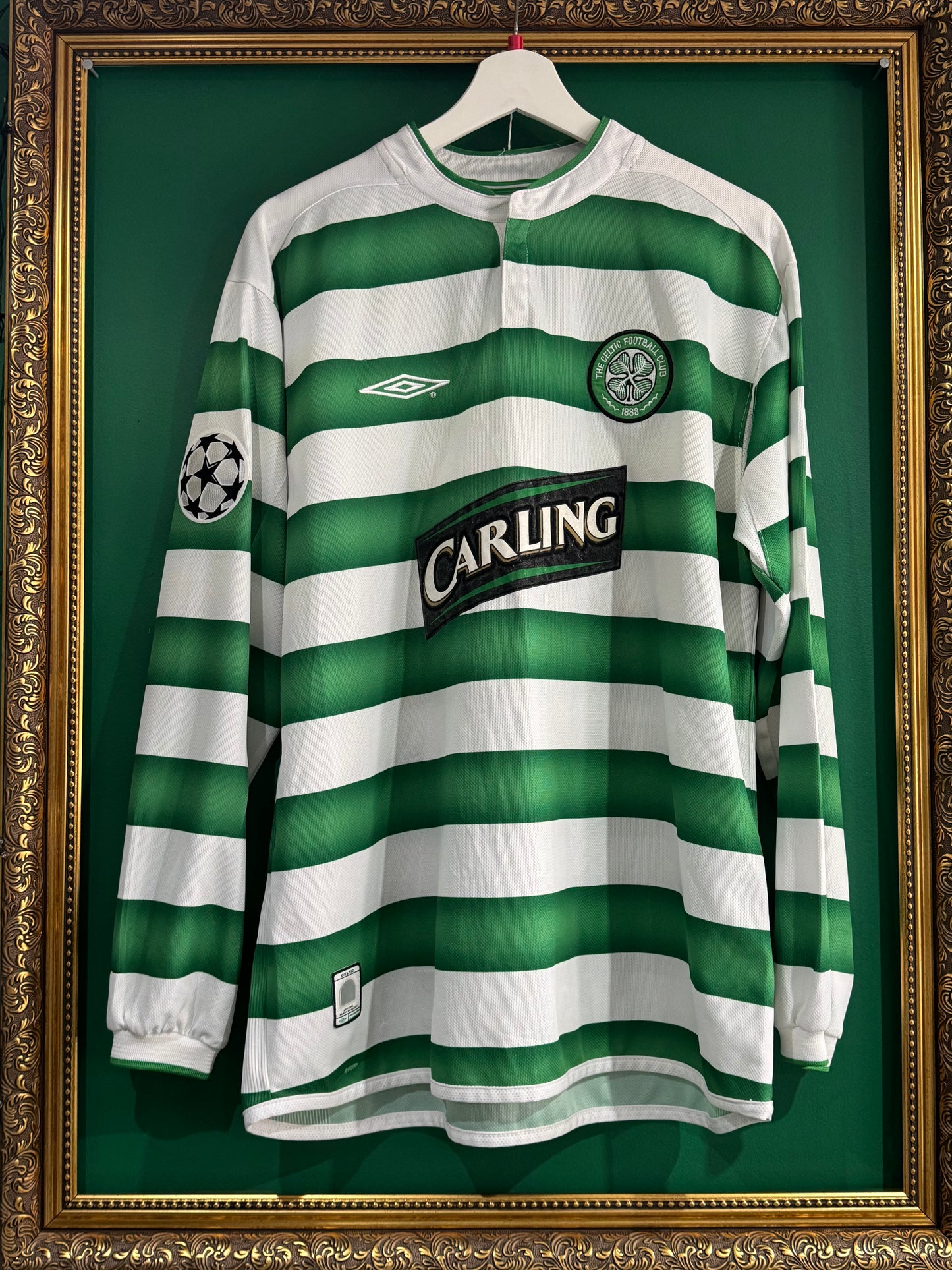 Celtic 2003/04 home shirt large ls Sutton 9 9/10