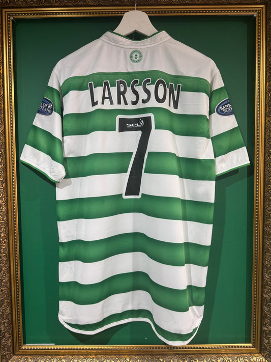 Celtic 2003/04 home shirt medium Larsson 7