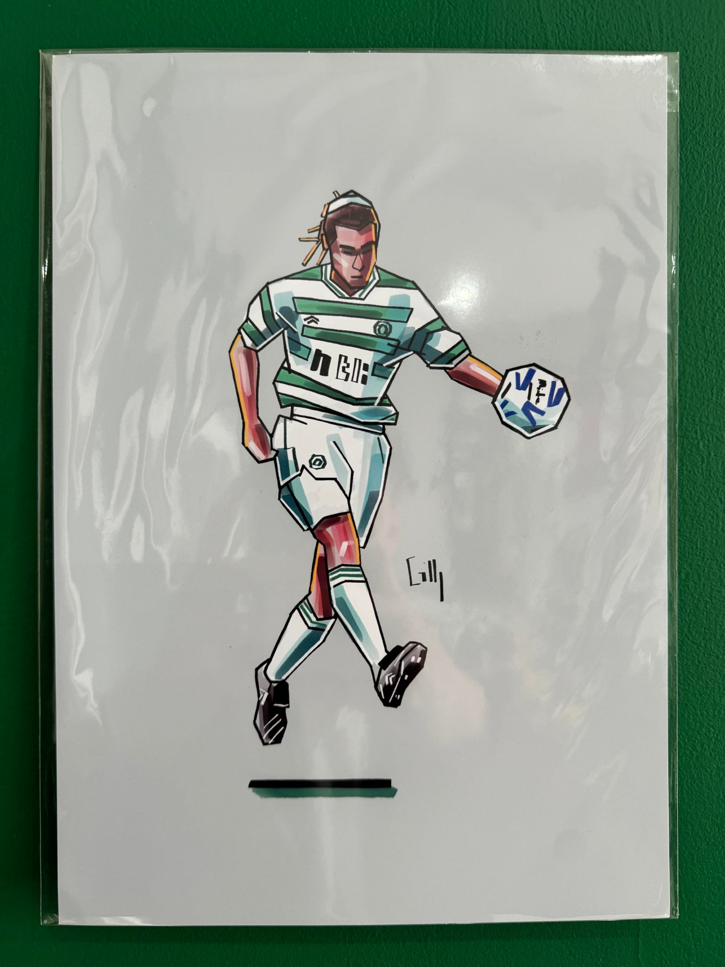 Larsson icon hand-drawn A4 print