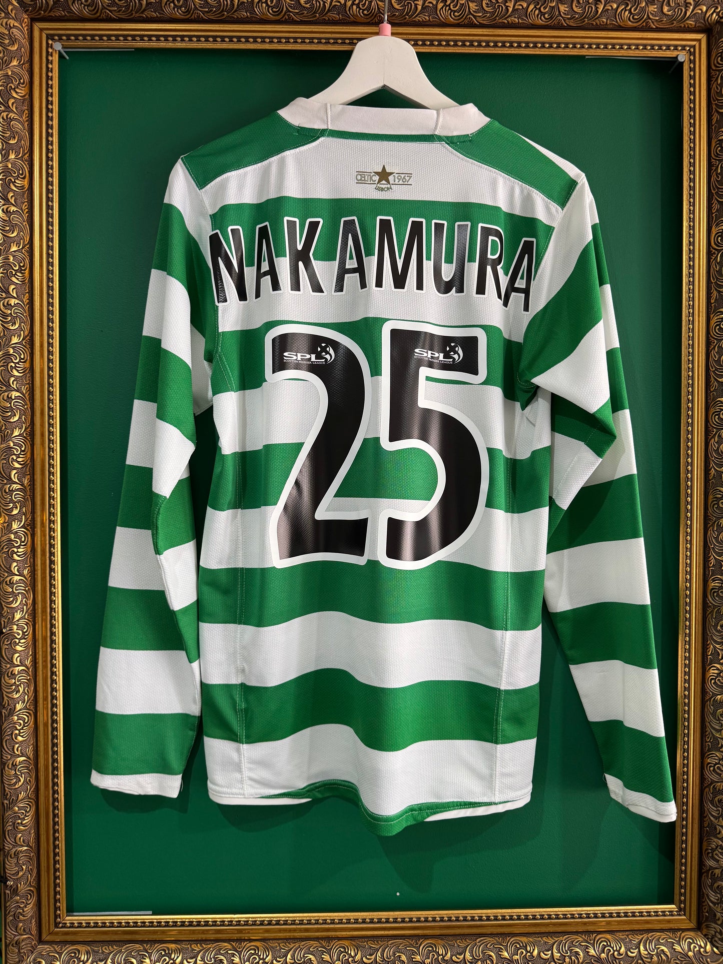 Celtic 2007/08 home shirt small Nakamura 25