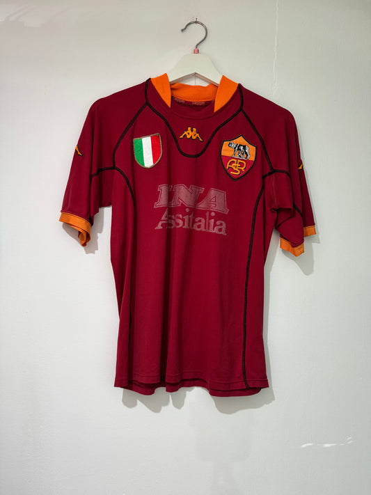 As Roma 2001/02 home shirt small