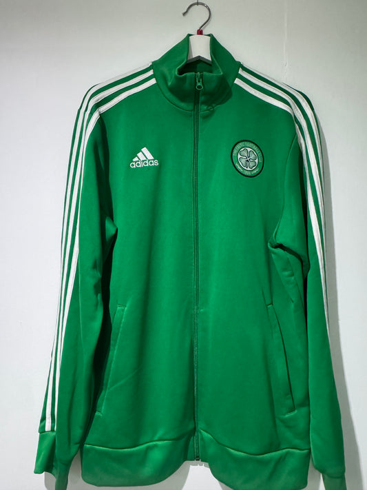 Celtic adidas track zipper top large