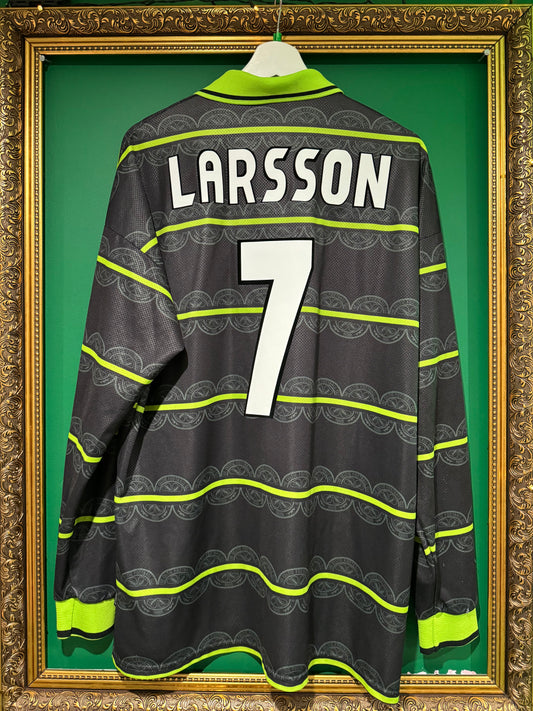 Celtic 1998/99 away ls xlarge Larsson 7