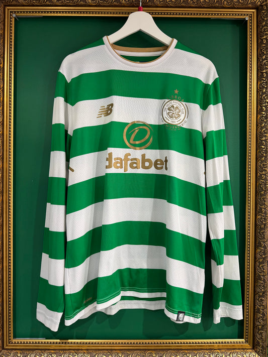 Celtic 2017/18 home shirt large ls