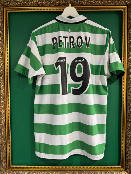 Celtic 2004/05 home shirt medium Petrov 19