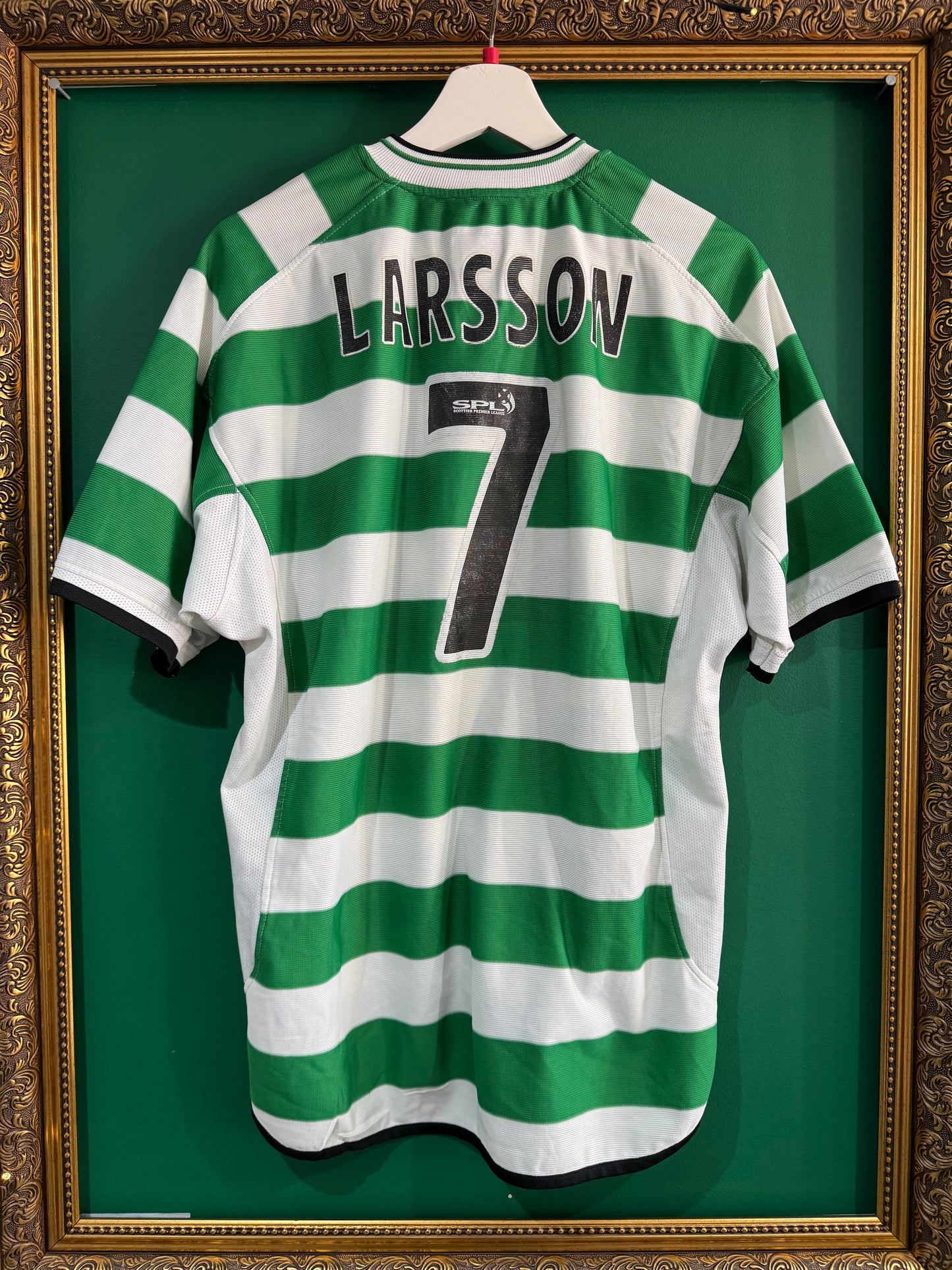 Celtic 2001/03 home shirt Larsson large