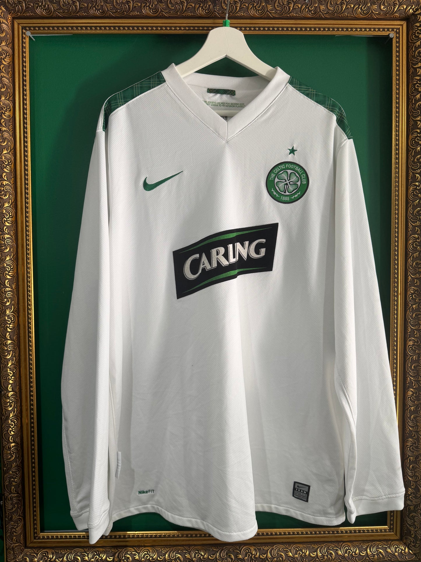 Celtic 2009/10 away European shirt ls xlarge
