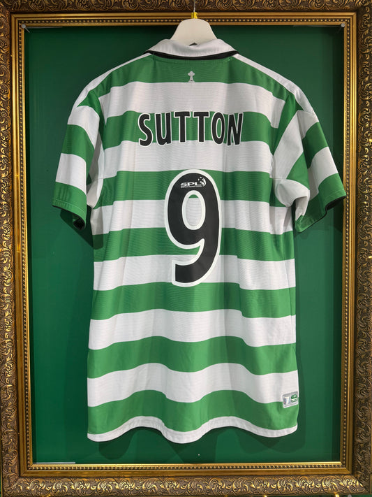 Celtic 2004/05 home shirt medium Sutton 9