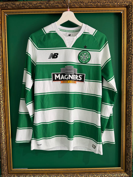 Celtic 2015/16 home shirt small ls