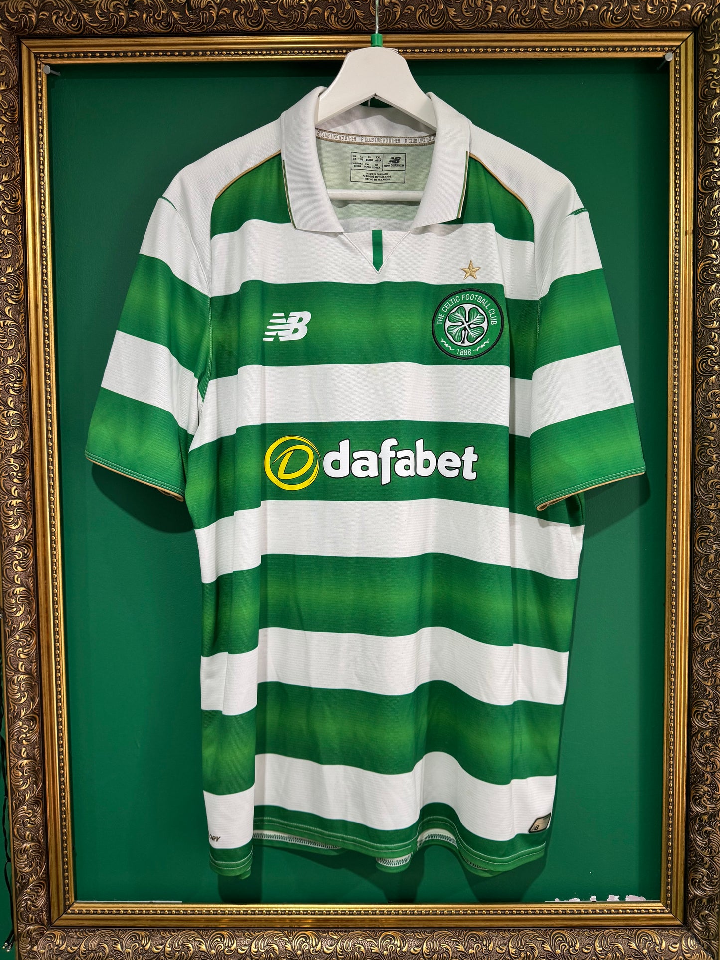 Celtic 2016/17 home shirt xlarge Tierney 63