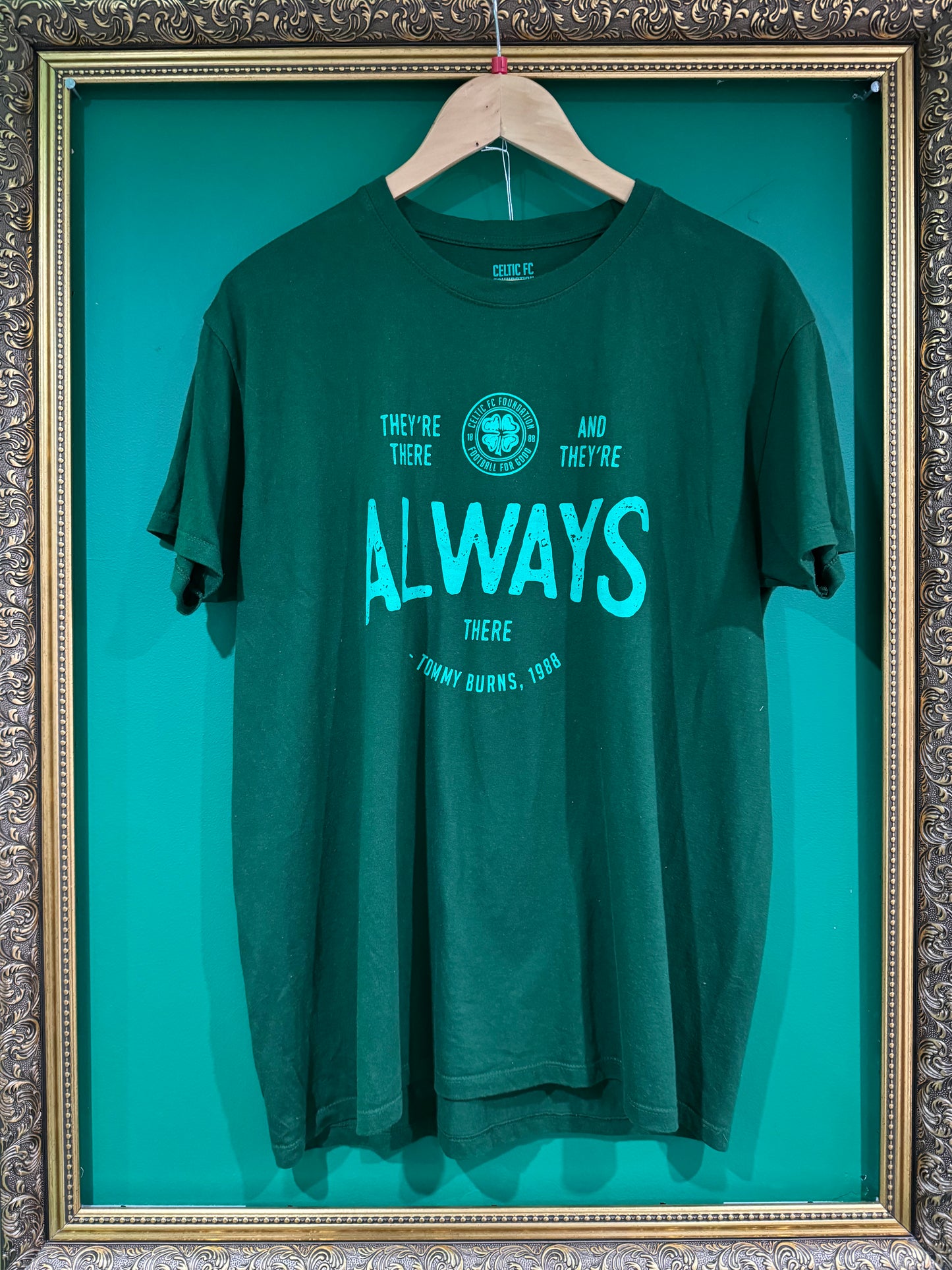 Tommy Burns quote tshirt large