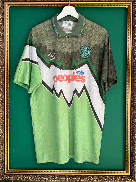 Celtic 1991/92 away shirt large