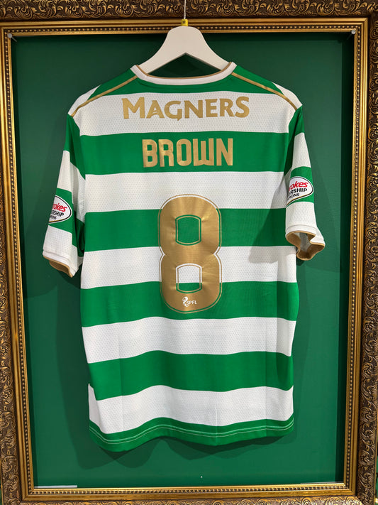 Celtic 2017/18 home shirt medium Brown 8