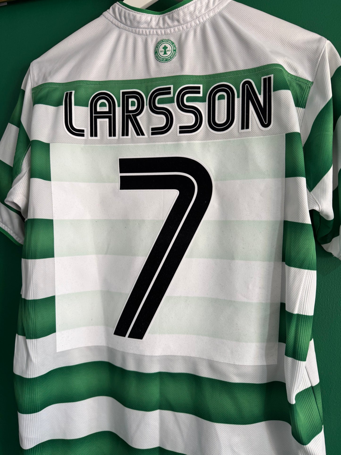 Celtic 2003/04 home small Larsson 7