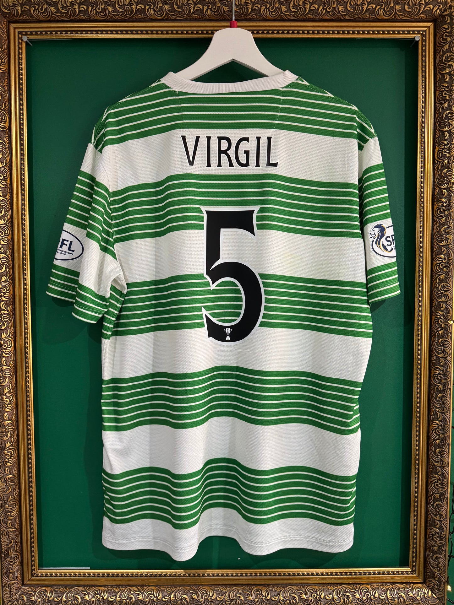 Celtic 2013/14 home shirt large Virgil 5