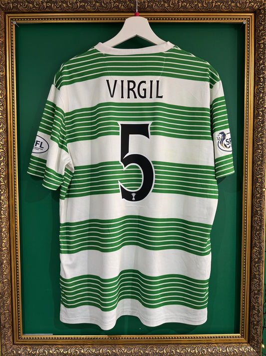 Celtic 2013/14 home shirt large Virgil 5