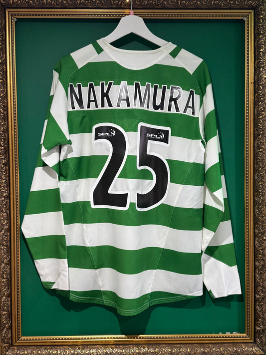 Celtic 2005/07 home small ls Nakamura 25